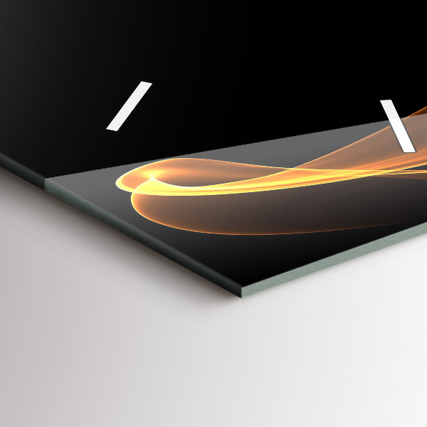 Reloj vertical Líneas naranjas - espejomat.es