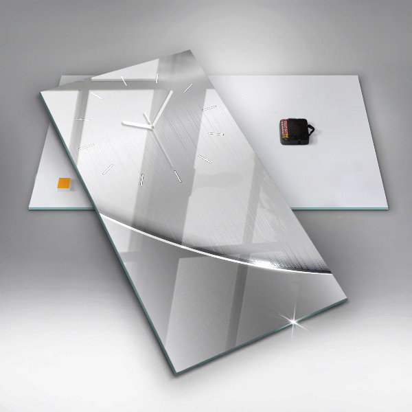 Reloj vertical Patrón plateado - espejomat.es