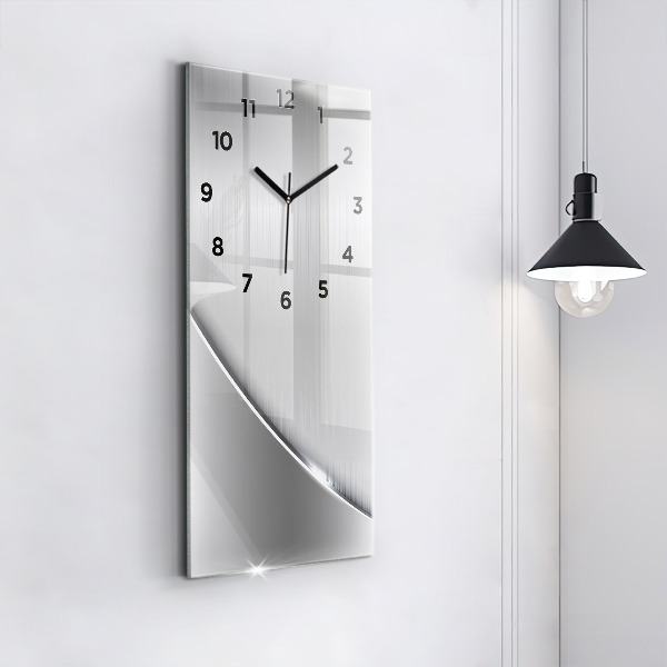 Reloj vertical Patrón plateado - espejomat.es