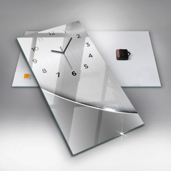 Reloj vertical Patrón plateado - espejomat.es