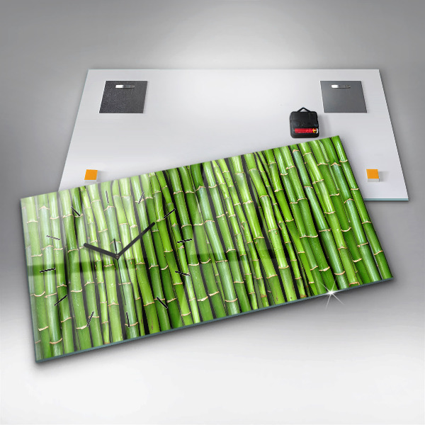 Reloj horizontal Bambú asiático