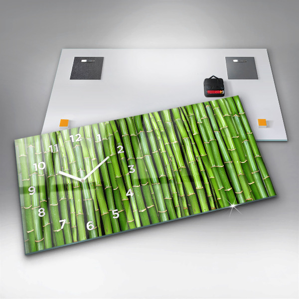 Reloj horizontal Bambú asiático