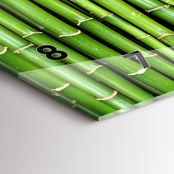 Reloj horizontal Bambú asiático