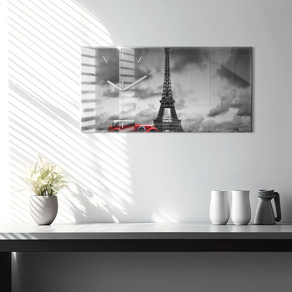 Reloj de cristal horizontal Torre Effel París