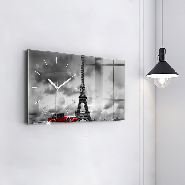 Reloj de cristal horizontal Torre Effel París