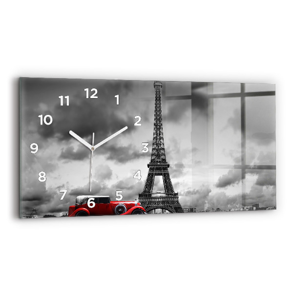 Reloj de cristal horizontal Torre Effel París