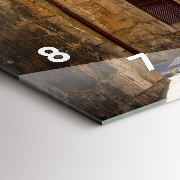 Reloj horizontal Pintoresca calle de Rodas