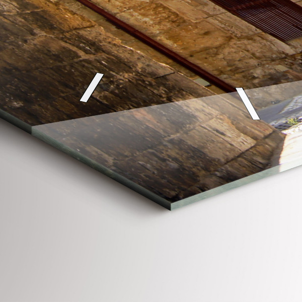 Reloj horizontal Pintoresca calle de Rodas