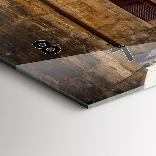 Reloj horizontal Pintoresca calle de Rodas