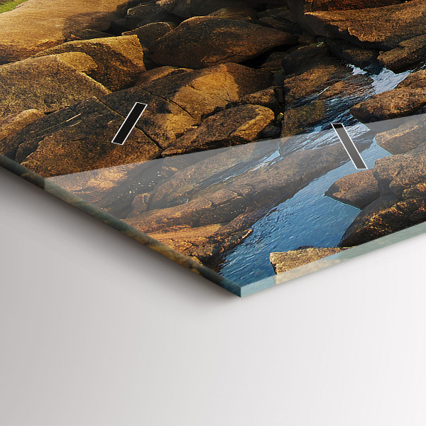 Reloj de cristal horizontal Faro de Annisquam