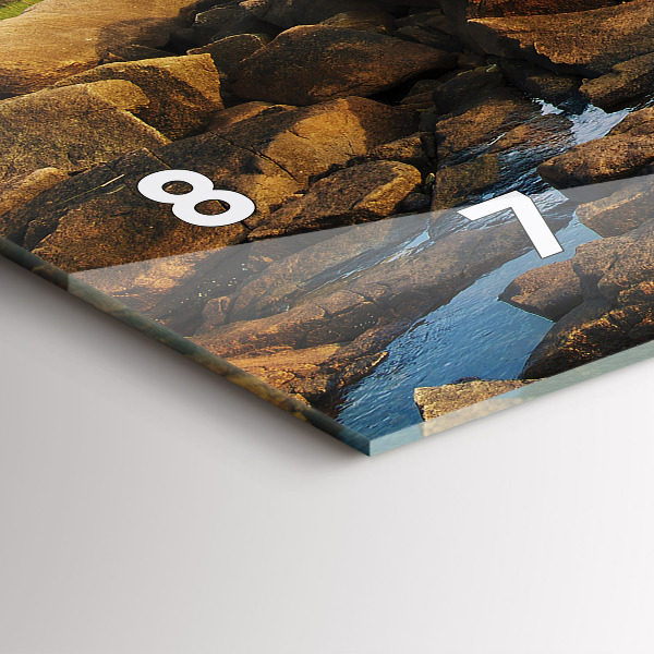 Reloj de cristal horizontal Faro de Annisquam