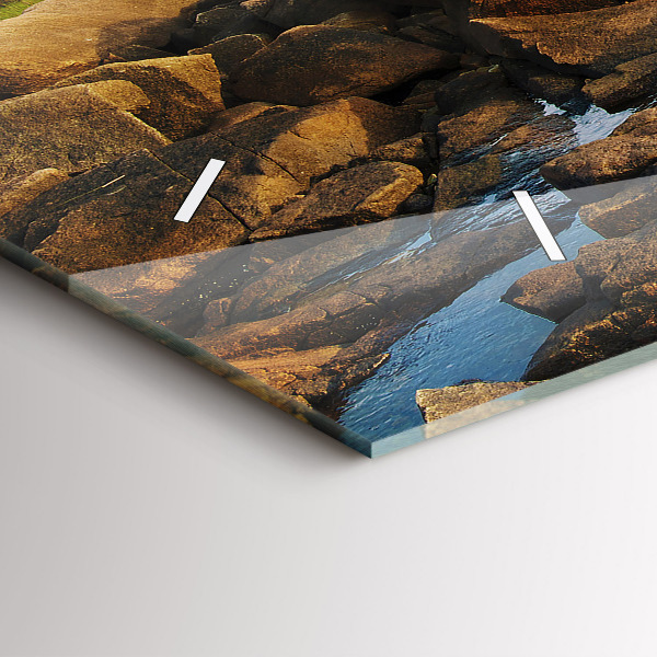 Reloj de cristal horizontal Faro de Annisquam