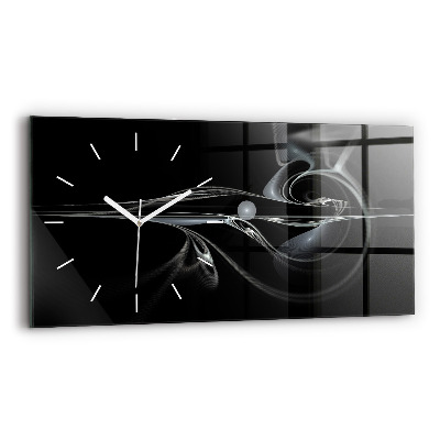 Reloj horizontal Humo abstracto