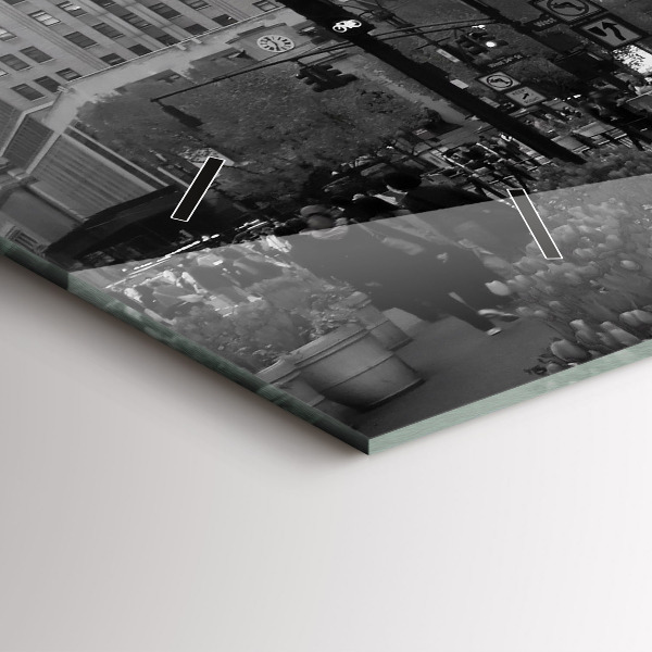 Reloj horizontal Manhattan y taxis