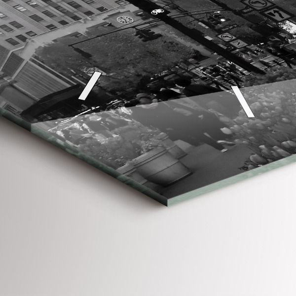 Reloj horizontal Manhattan y taxis