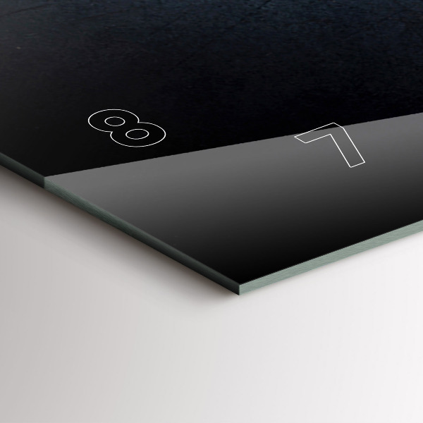 Reloj de cristal horizontal Verduras