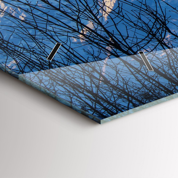 Reloj de cristal horizontal Vista de montaña