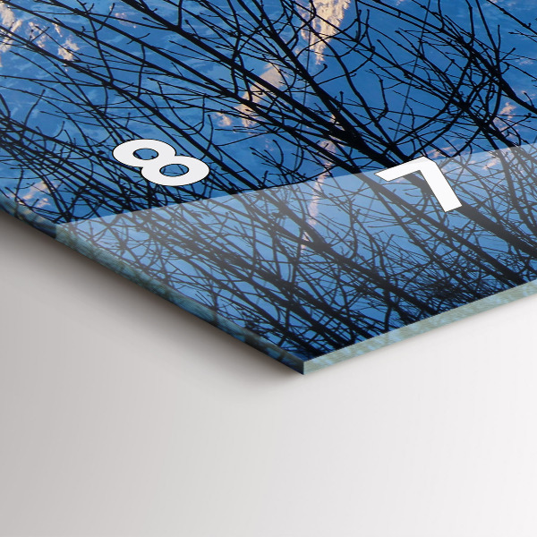 Reloj de cristal horizontal Vista de montaña