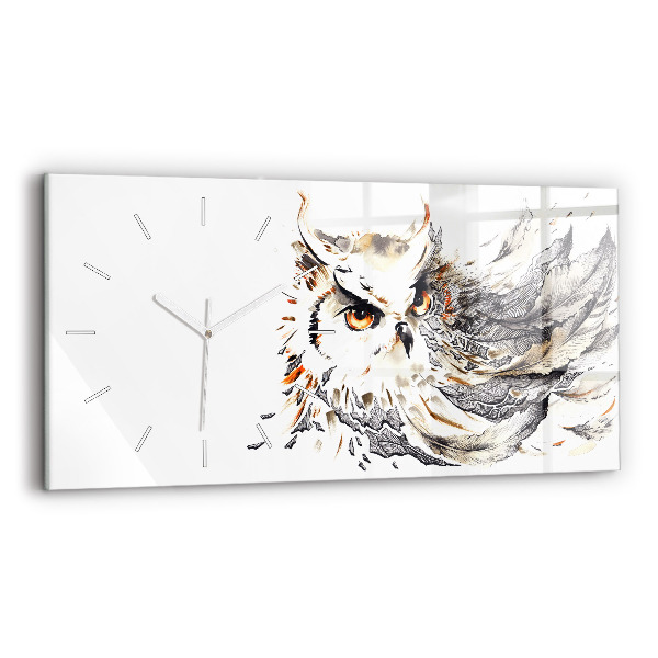 Reloj horizontal Búho símbolo de sabiduría