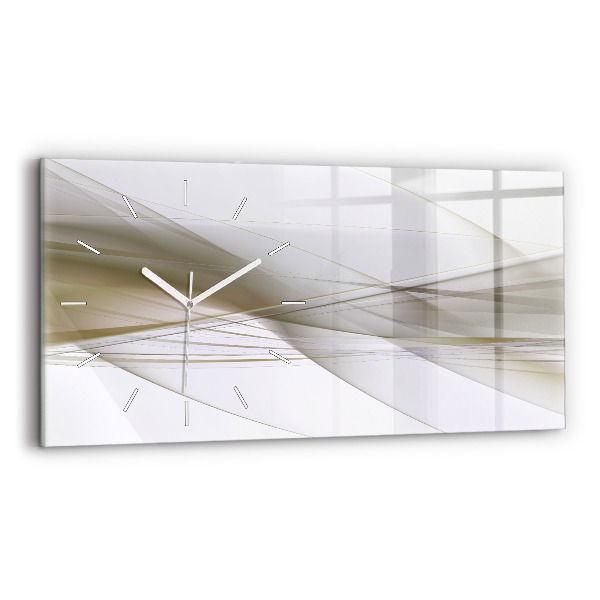 Reloj de cristal horizontal Abstracción luminosa