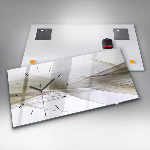 Reloj de cristal horizontal Abstracción luminosa