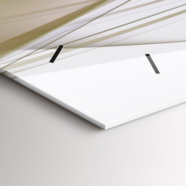 Reloj de cristal horizontal Abstracción luminosa