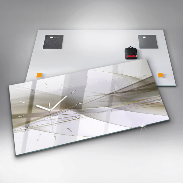 Reloj de cristal horizontal Abstracción luminosa