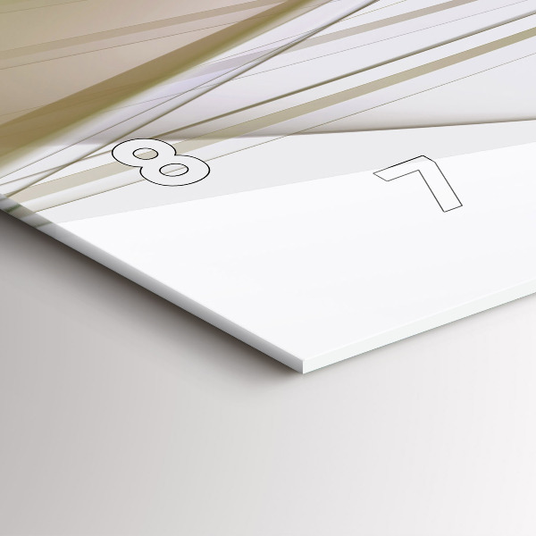 Reloj de cristal horizontal Abstracción luminosa