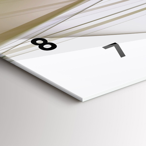 Reloj de cristal horizontal Abstracción luminosa