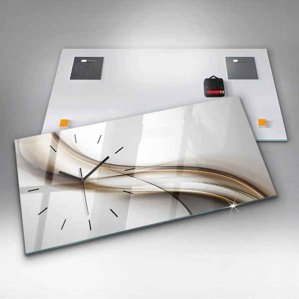 Reloj horizontal Líneas abstractas