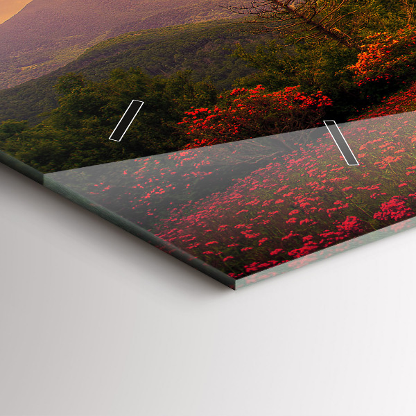 Reloj horizontal Árbol corazón de amor