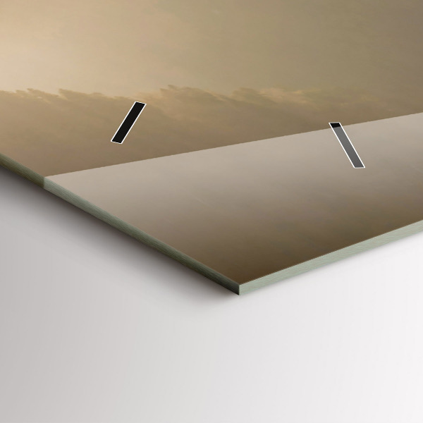 Reloj horizontal Árbol en la montaña