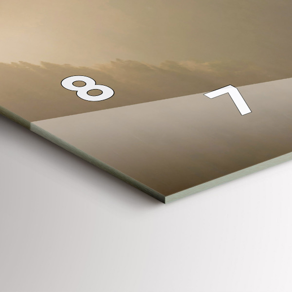 Reloj horizontal Árbol en la montaña