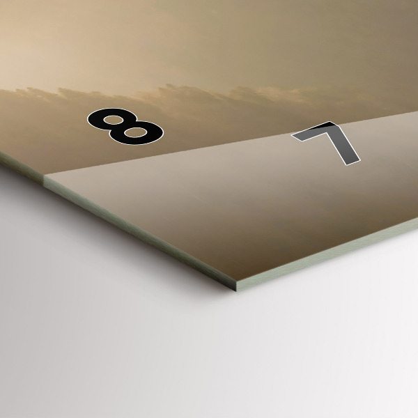 Reloj horizontal Árbol en la montaña