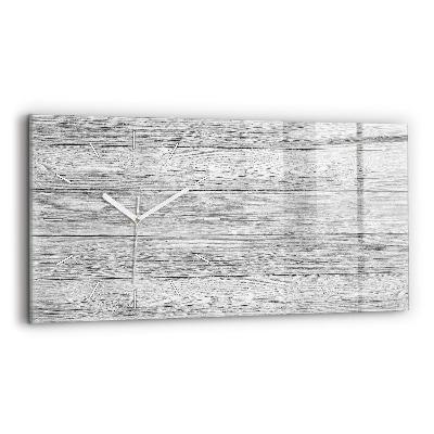 Reloj de cristal horizontal Paneles de madera