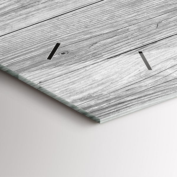 Reloj de cristal horizontal Paneles de madera