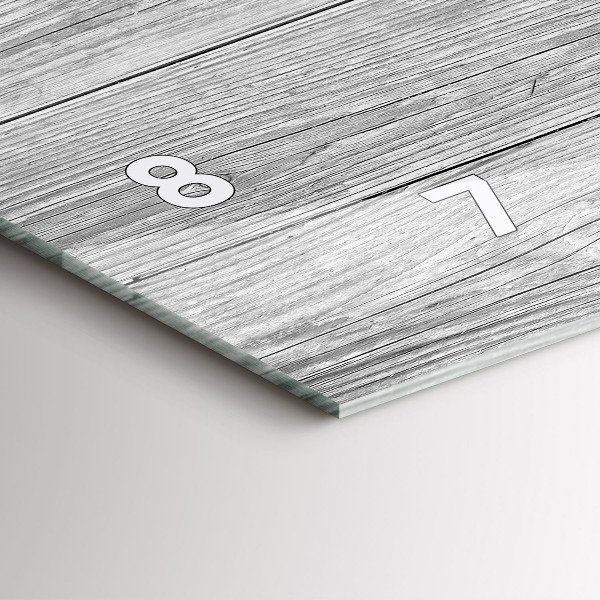 Reloj de cristal horizontal Paneles de madera