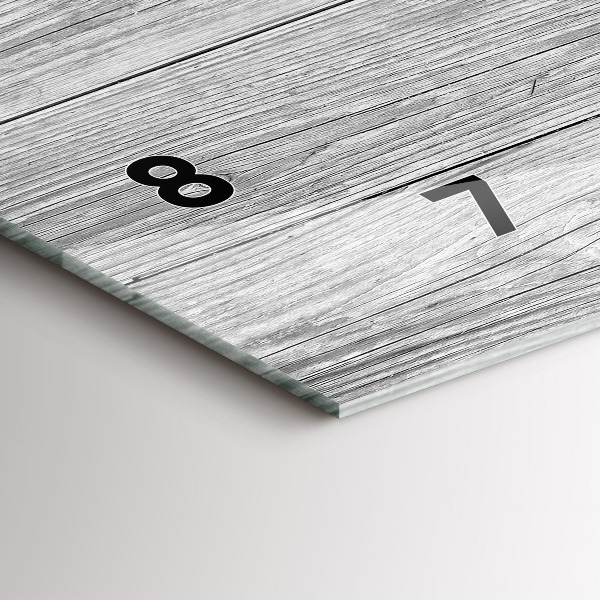 Reloj de cristal horizontal Paneles de madera