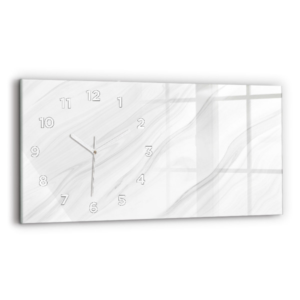 Reloj de cristal horizontal Mármol decorativo