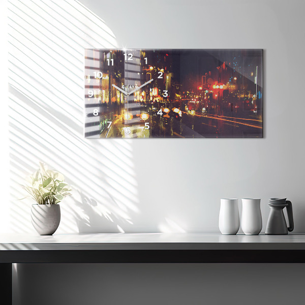 Reloj horizontal Ciudad pintada
