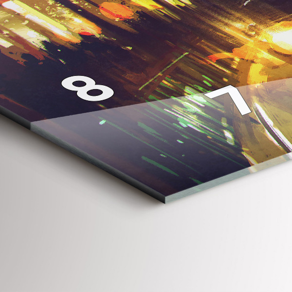 Reloj horizontal Ciudad pintada