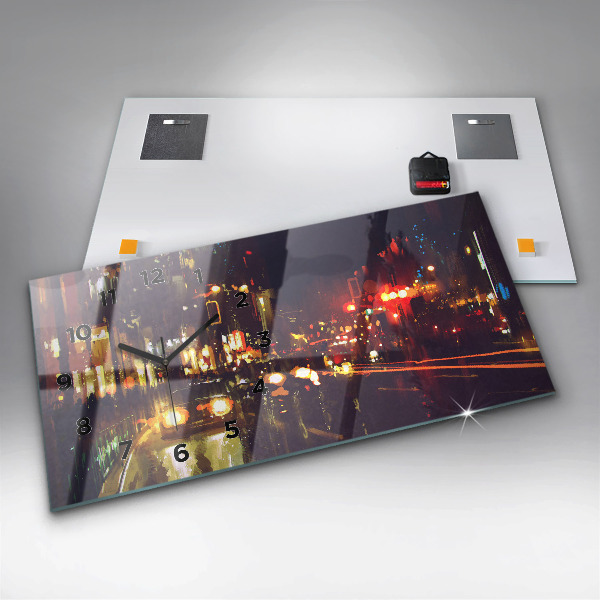 Reloj horizontal Ciudad pintada