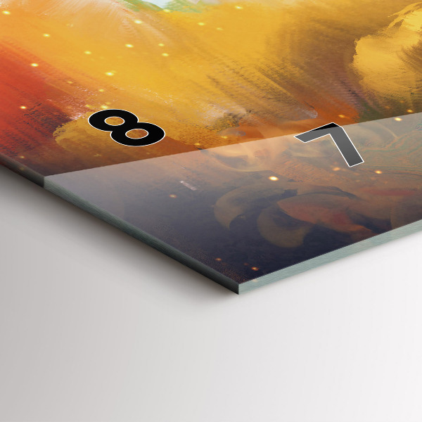 Reloj de cristal horizontal Imagen abstracta