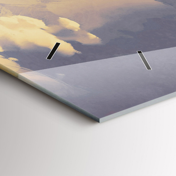 Reloj horizontal Barcos de papel