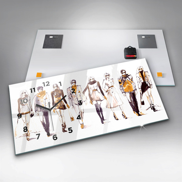 Reloj de cristal horizontal Mujer y hombre