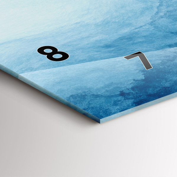 Reloj horizontal Agua abstracta