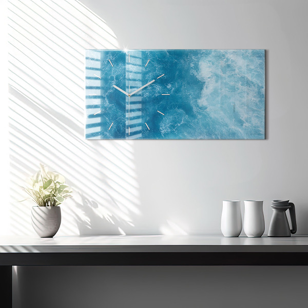 Reloj horizontal Agua de mar