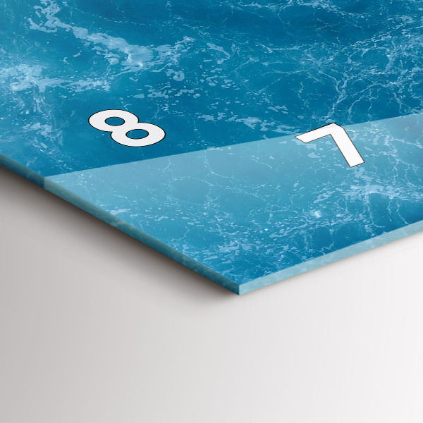 Reloj horizontal Agua de mar