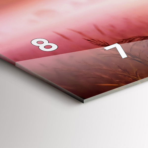 Reloj de cristal horizontal Mañana brumosa