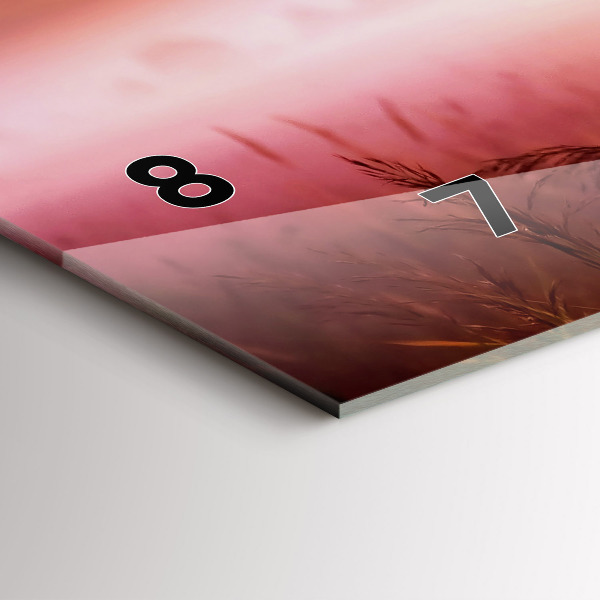 Reloj de cristal horizontal Mañana brumosa